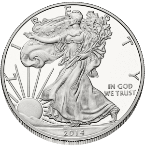 A silver coin.