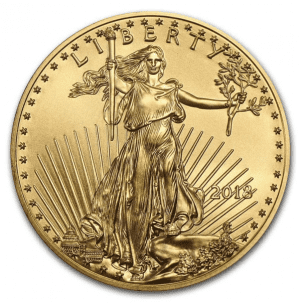 A gold coin.