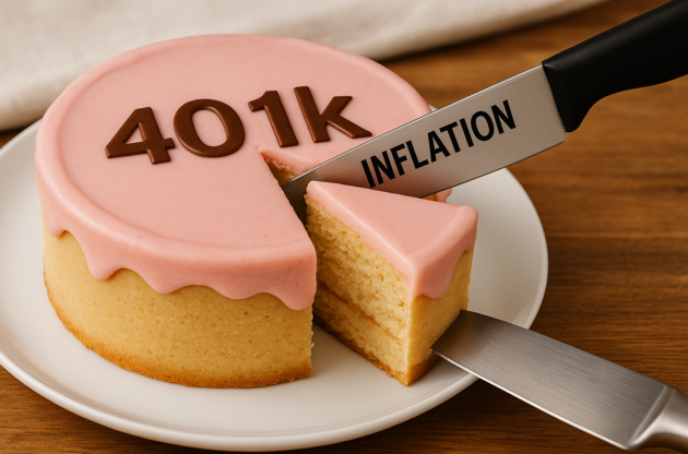 Gold may help prevent inflation from taking a slice of your 401k or IRA savings.