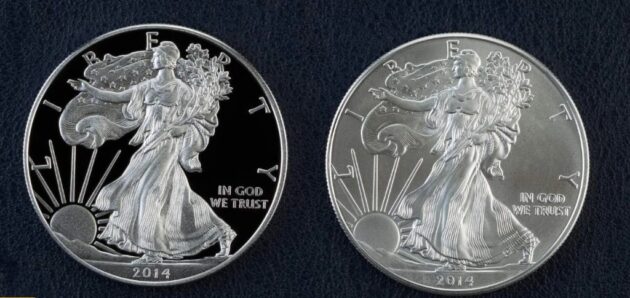 Silver American Eagle proof coin bullion American silver Eagle
